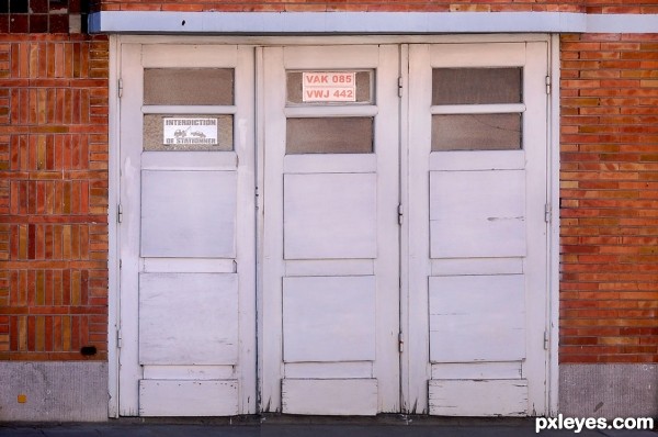 Old garage door